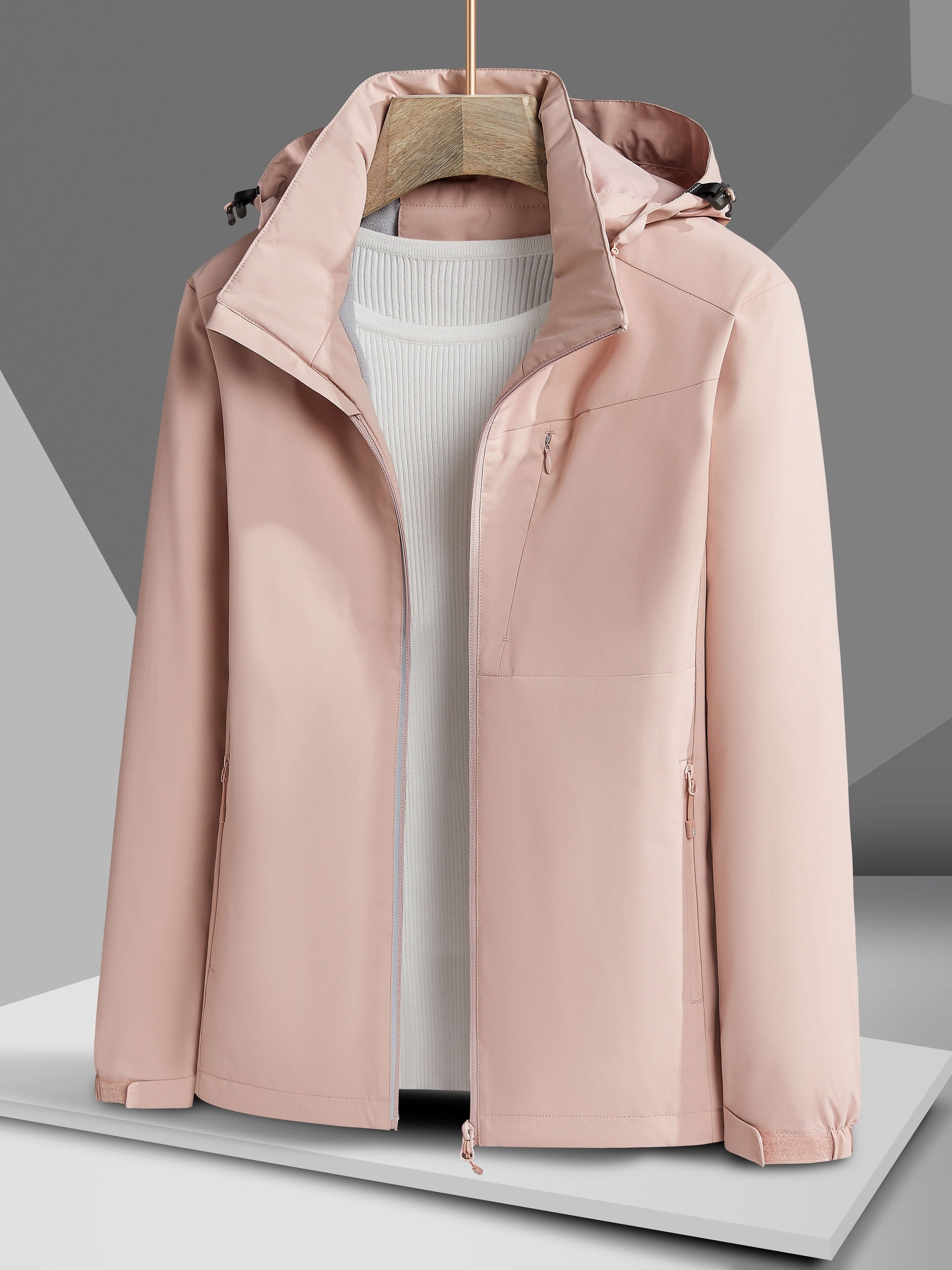 Krohn-e | Wasserdichter Winter-Casual mit Kapuze und Fleece-Futter für Frauen Ideal für Herbst und Winter