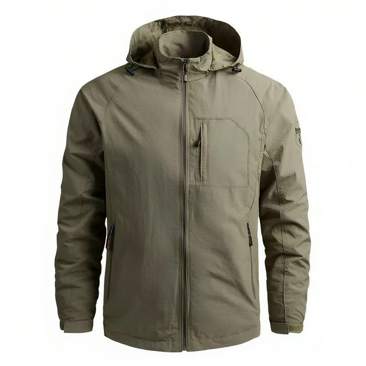 Krohn-e | Wasserdichter Kapuzenwindbreaker für Herren