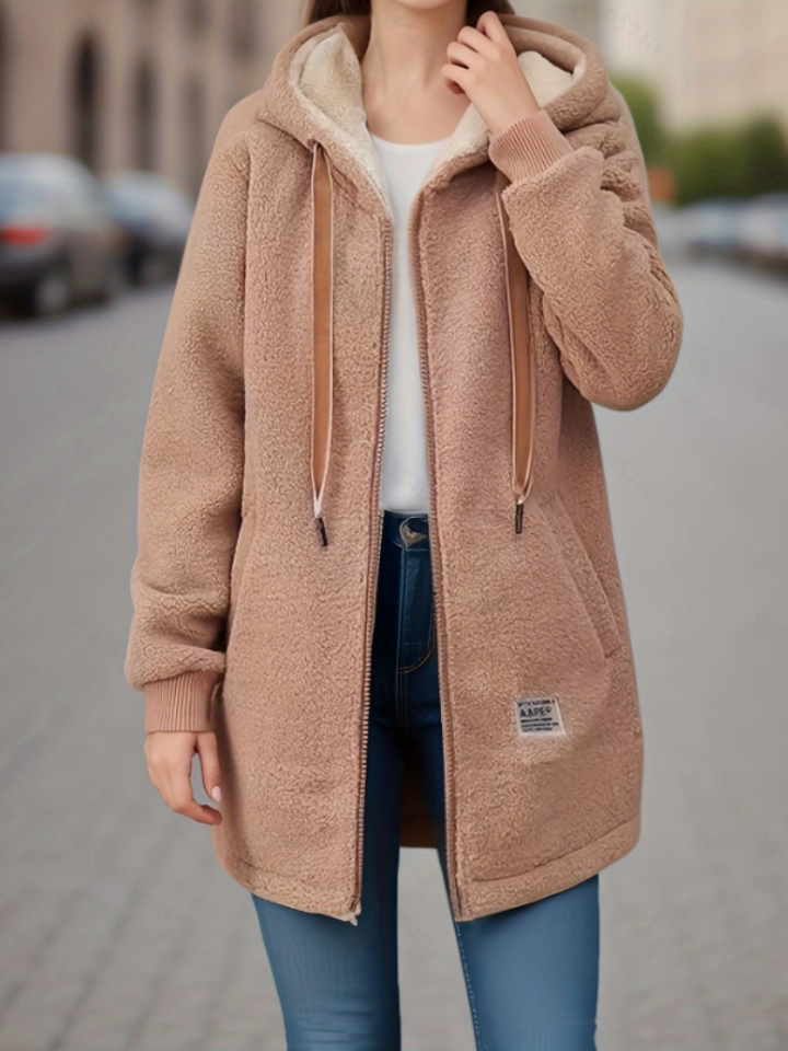 Krohn-e | Kapuzenjacke aus Fleece mit Reißverschluss
