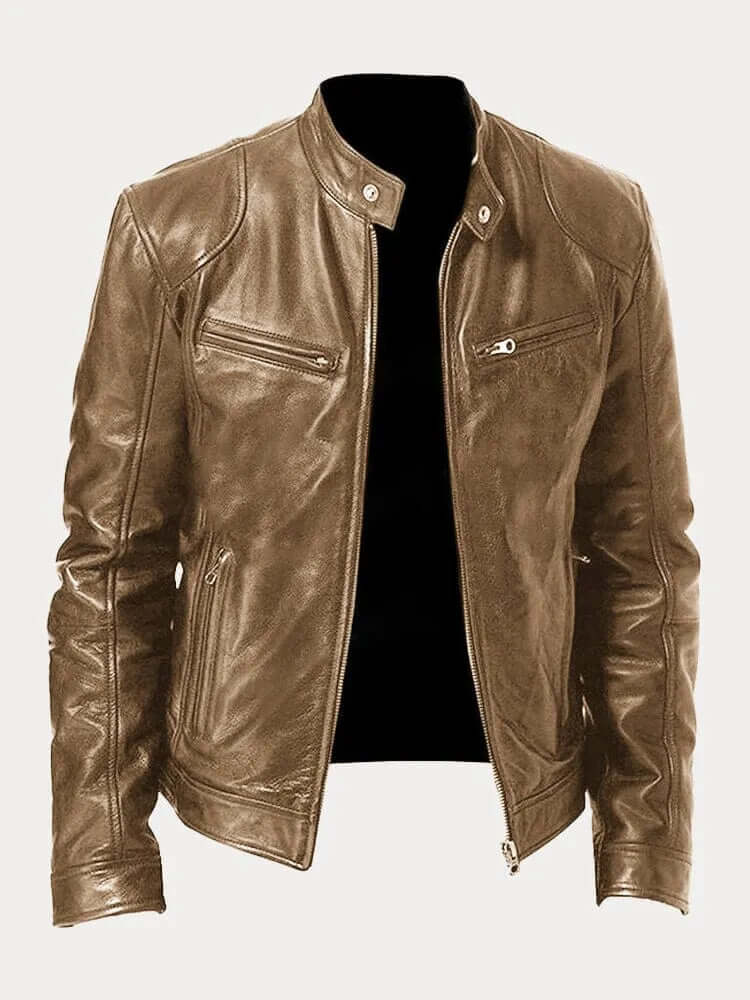 Krohn-e | Herren Klassische Lederjacke