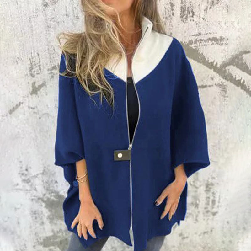 Krohn-e | Bicolor-Langjacke für elegante Lagenlooks