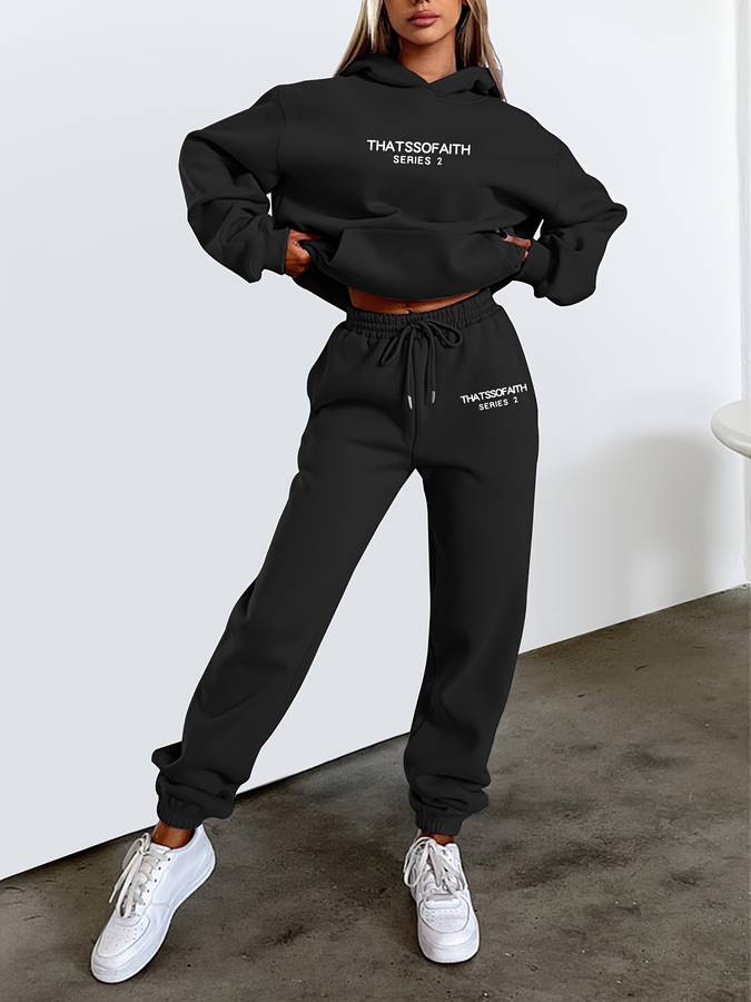 Krohn-e | Zweiteiliges Loungewear Satz mit Print