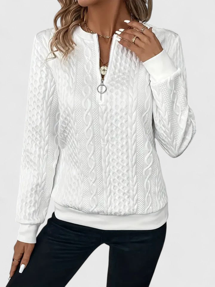 KROHN-E Damen Strickpullover Kuschelig Relaxed Fit
