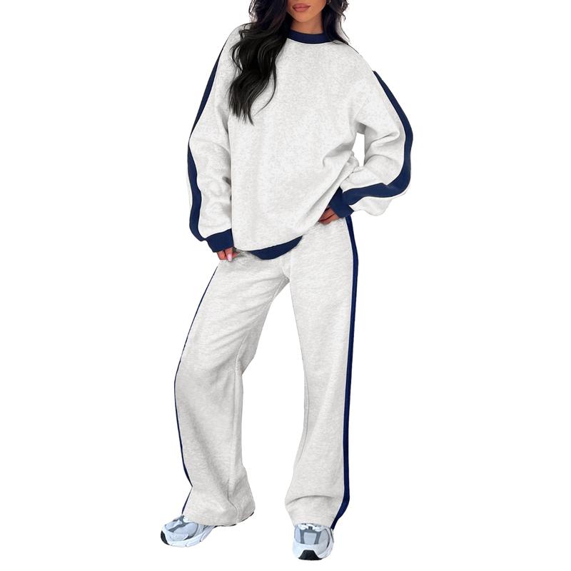 KROHN-E Damen Sweatshirt-Set Oversize Weicher Stoff Casual