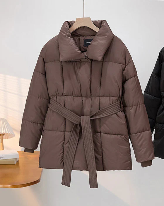 Krohn-e | Steppjacke mit Revers In Einer Dezenten Farbe