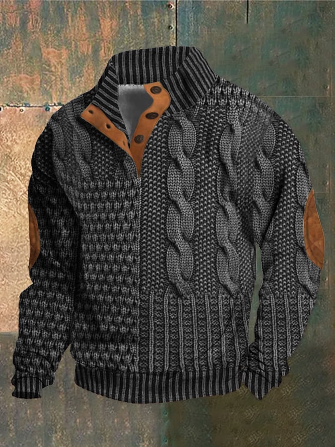 Michel™ –  Cooler Pullover mit Knöpfen für einen lässigen, eleganten Stil