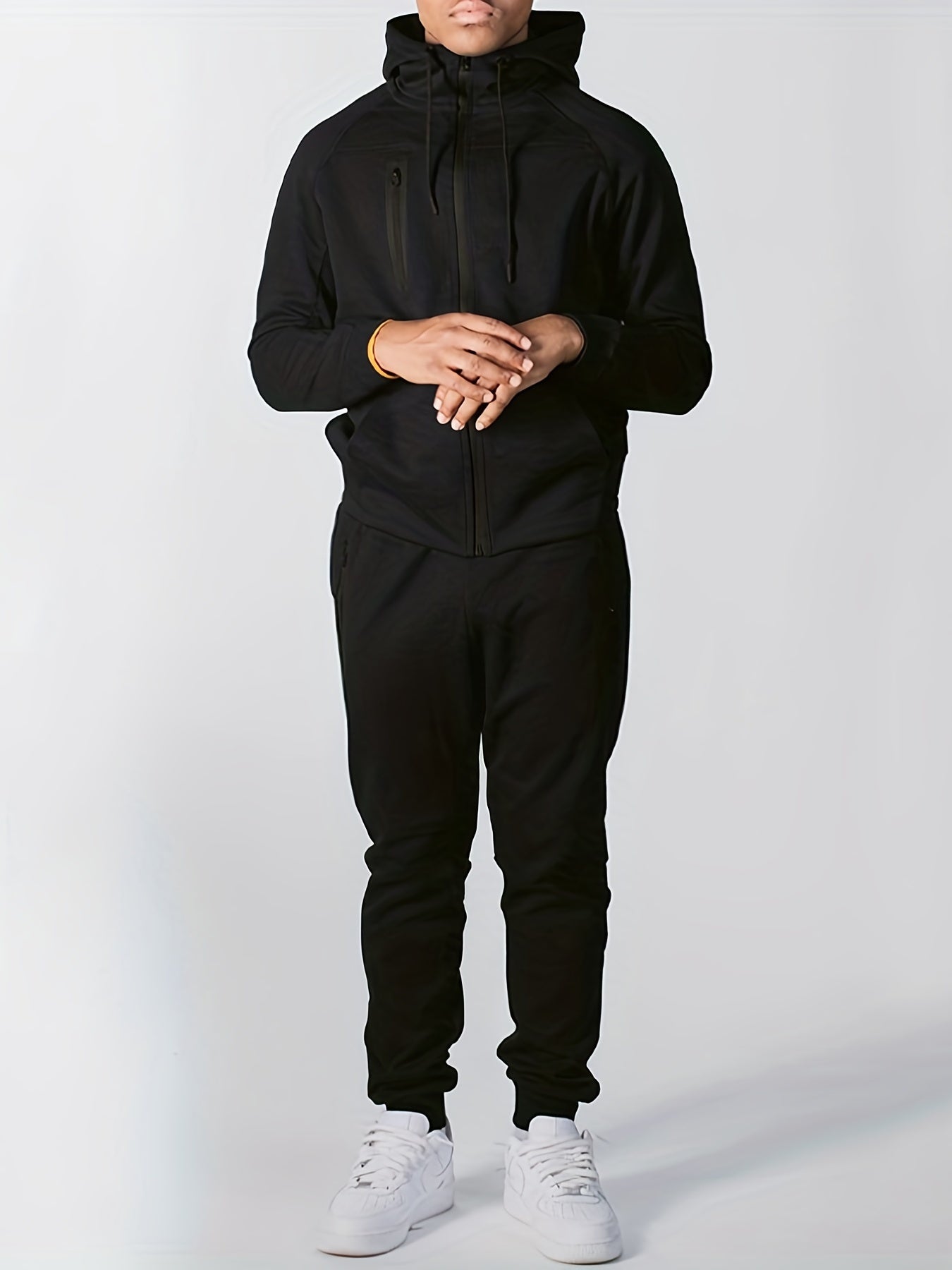 Krohn-e | Kapuzenpullover Lässig Polyester, Langarm, Hohe Dehnbarkeit