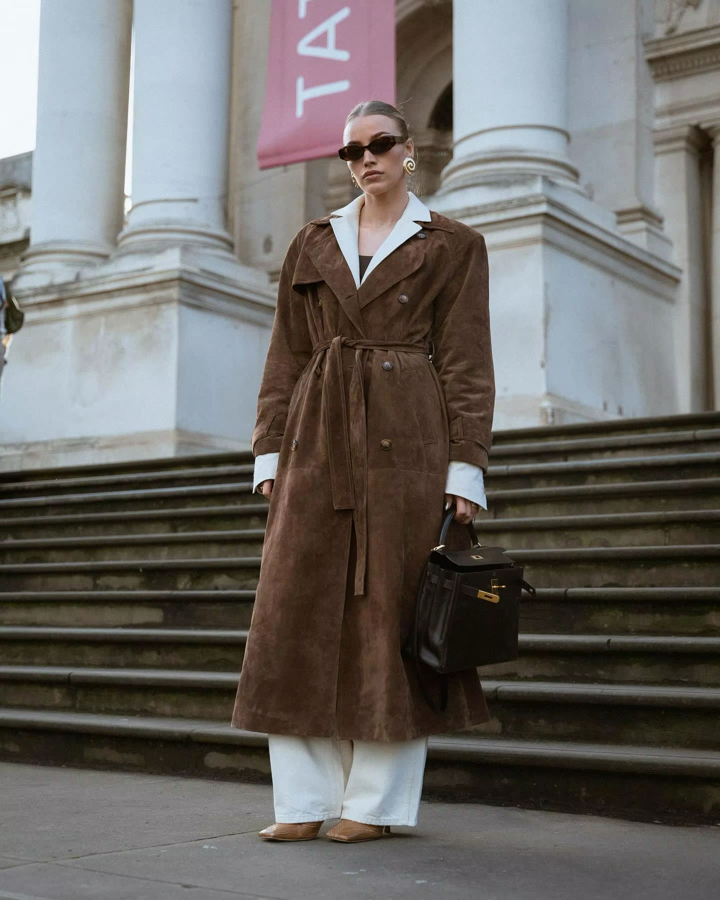 Krohn-e | Faux Suede Winterjacke für Damen