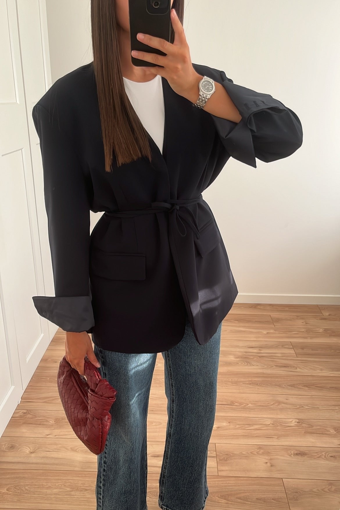 Blazer Avelena: elegant marineblau