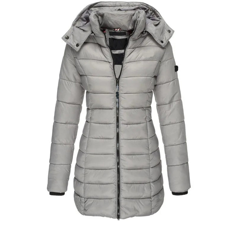 Krohn-e | Steppjacke mit Kapuze und Schmalem Schnitt