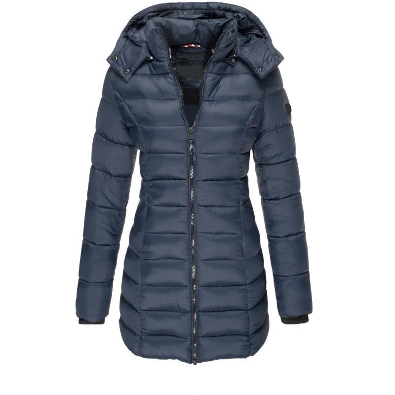 Krohn-e | Steppjacke mit Kapuze und Schmalem Schnitt