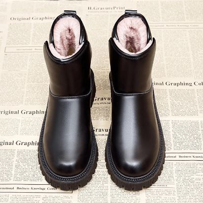 Krohn-e | Leder Dicksohlige Baumwollstiefel