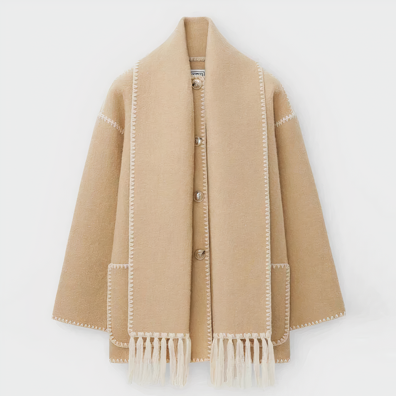 Jacke für Damen mit integriertem Halstuch – Modell Adeline