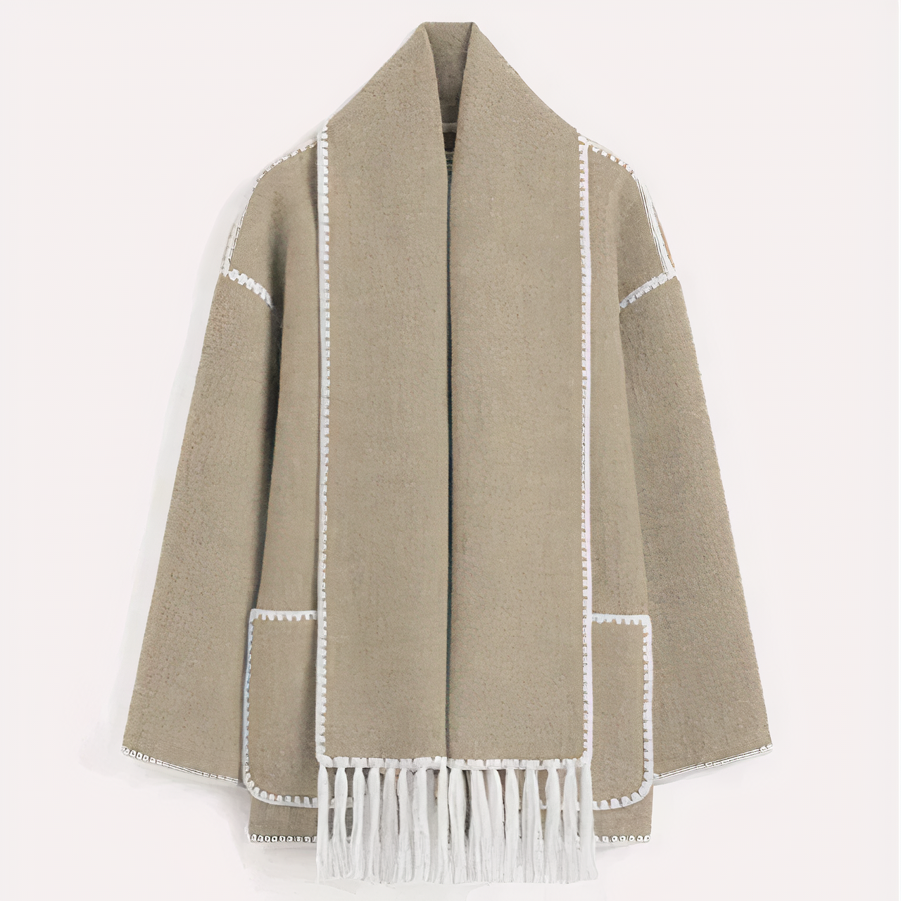 Jacke für Damen mit integriertem Halstuch – Modell Adeline