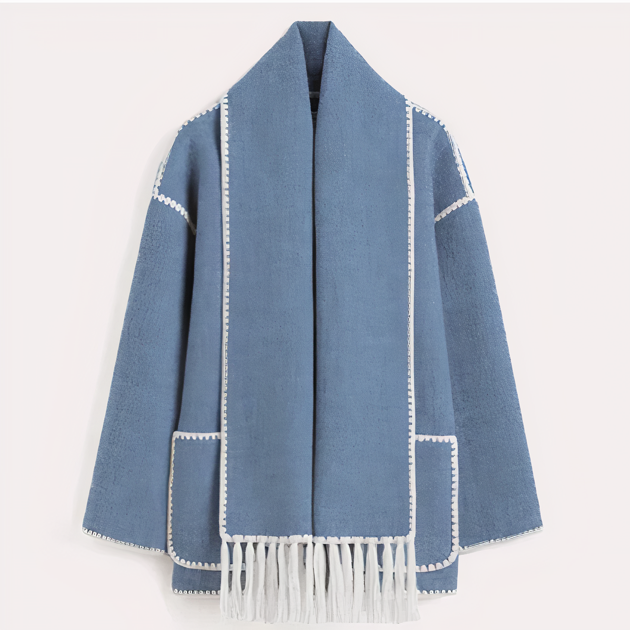 Jacke mit integriertem Halstuch für Damen - Modell Adeline