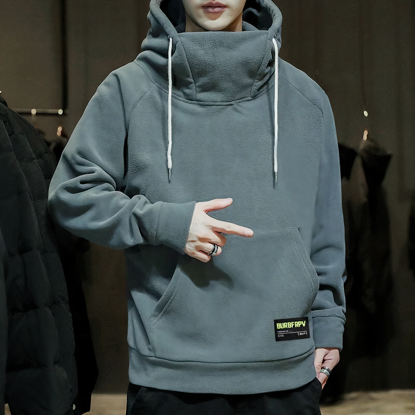 Ronan Herren Polarfleece-Hoodie