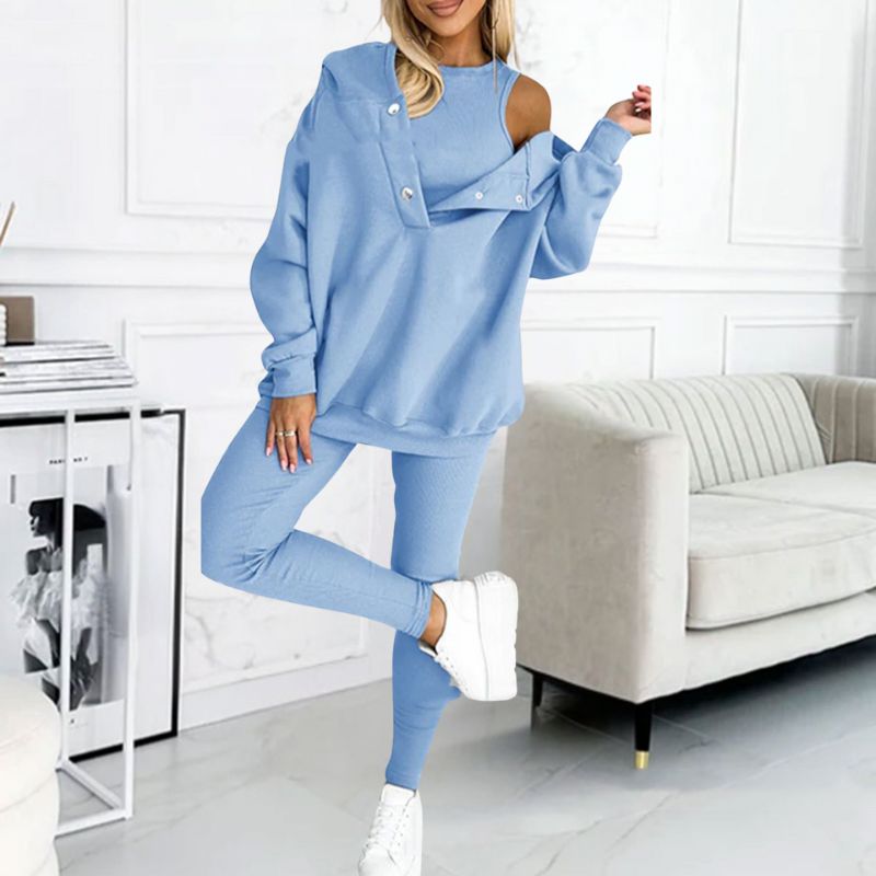 Krohn-e | Stylisches Streetwear Satz [Top, Jacke & Hose]
