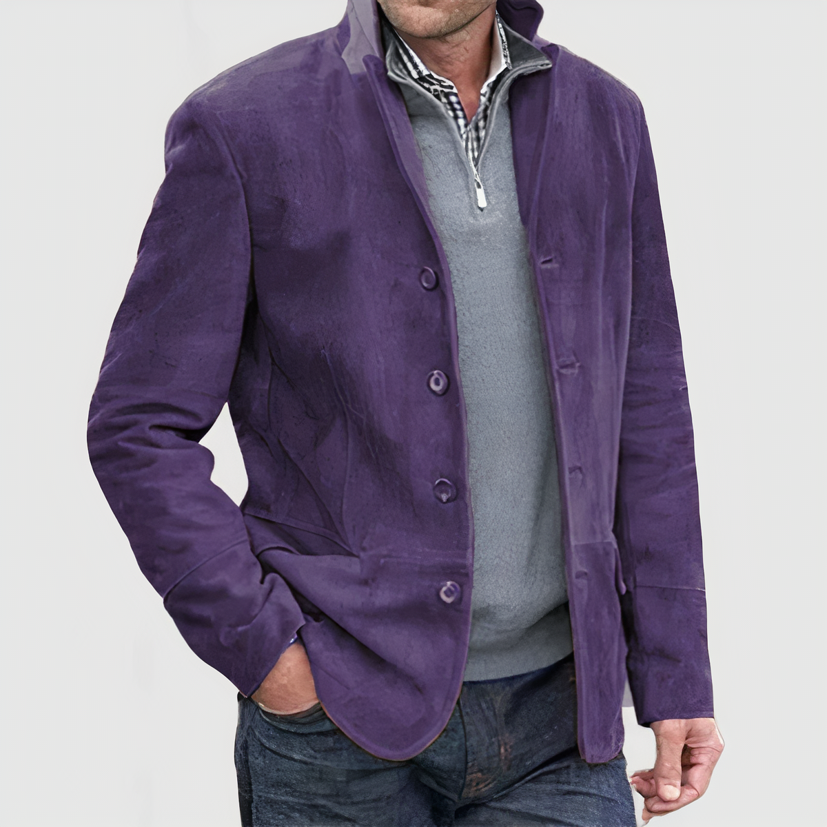 Krohn-e | Vintage Jacke mit Knöpfen
