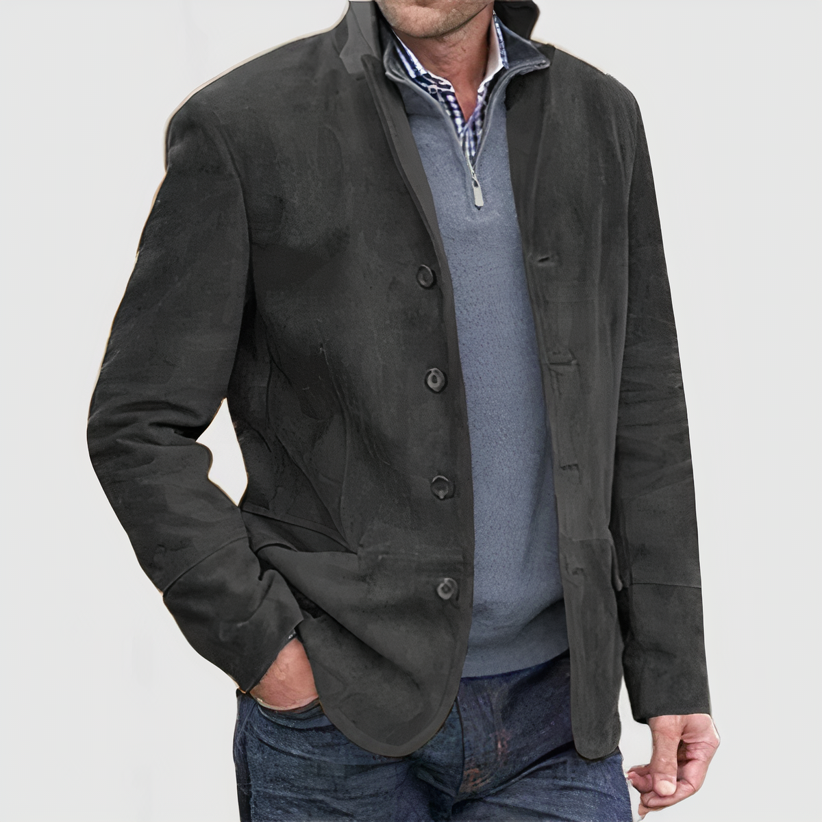 Krohn-e | Vintage Jacke mit Knöpfen