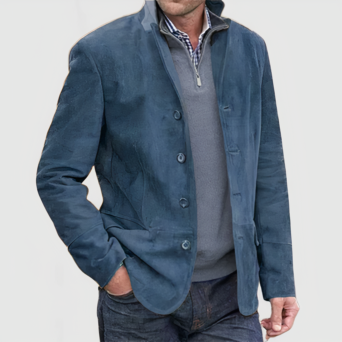 Krohn-e | Vintage Jacke mit Knöpfen