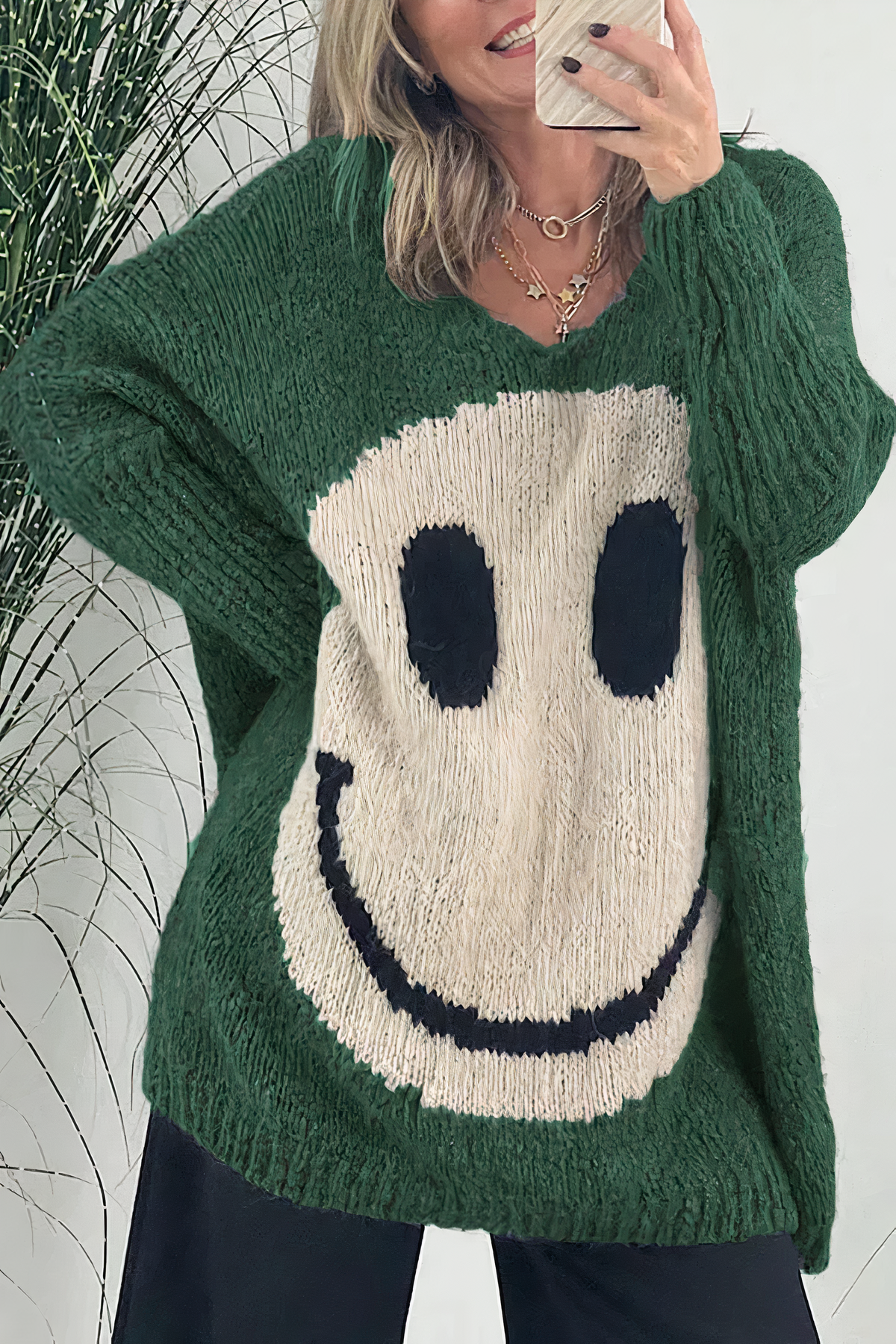 Großer Smiley-Pullover von Fudus