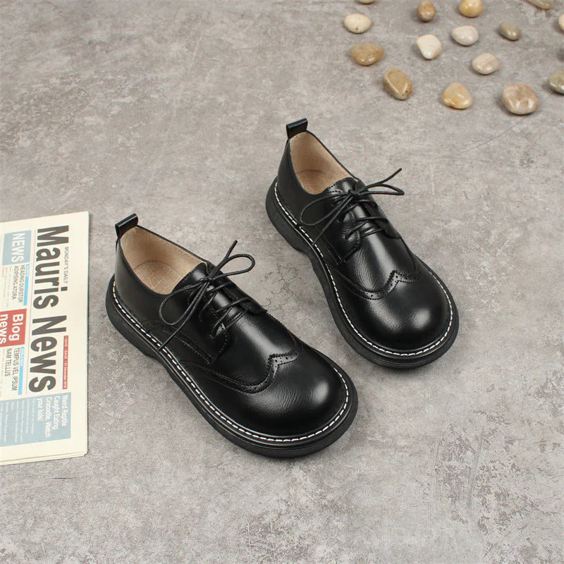 Alena: Wide-Fit Brogue Oxford Shoes