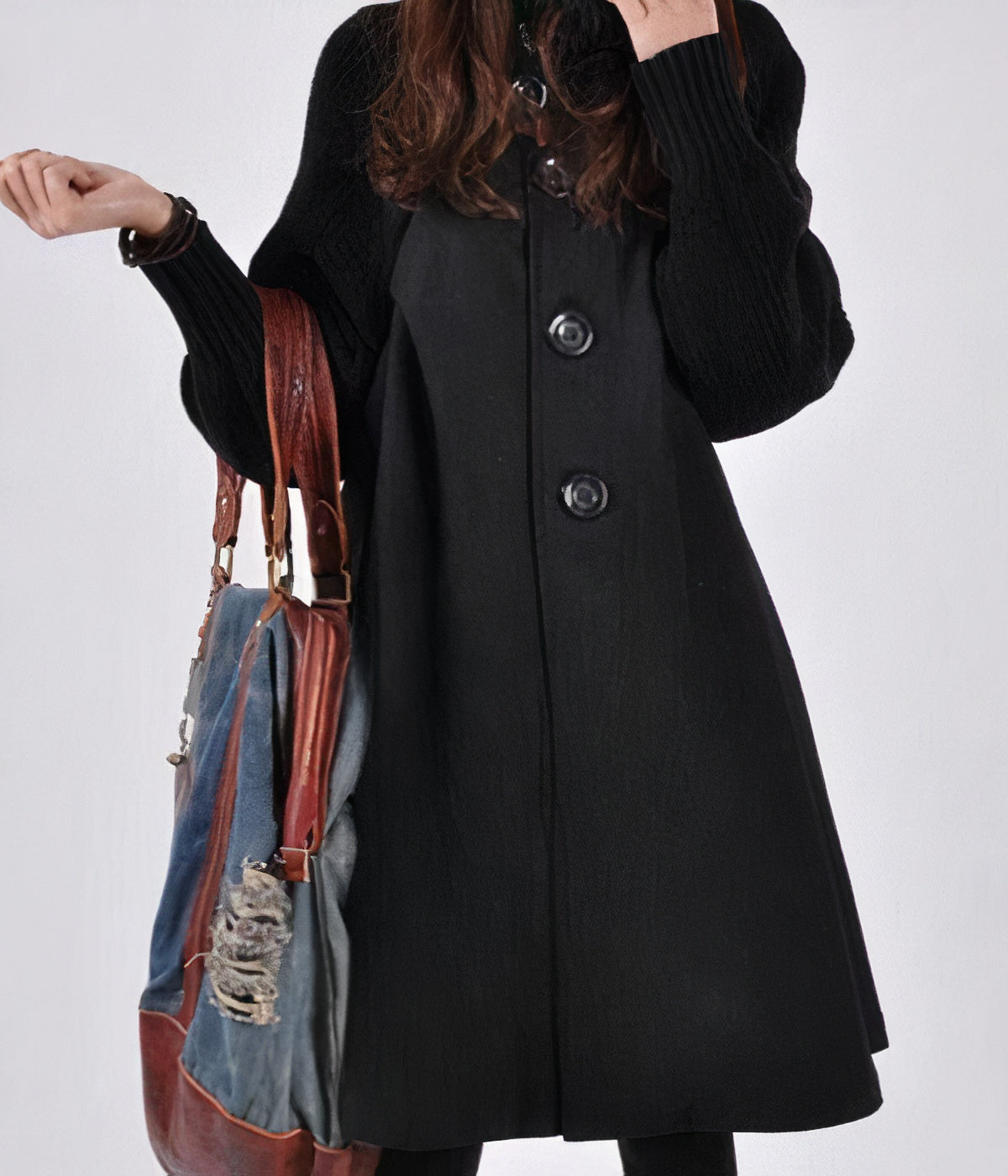 Elegantes Damen-Wintermäntel Modell Aleta