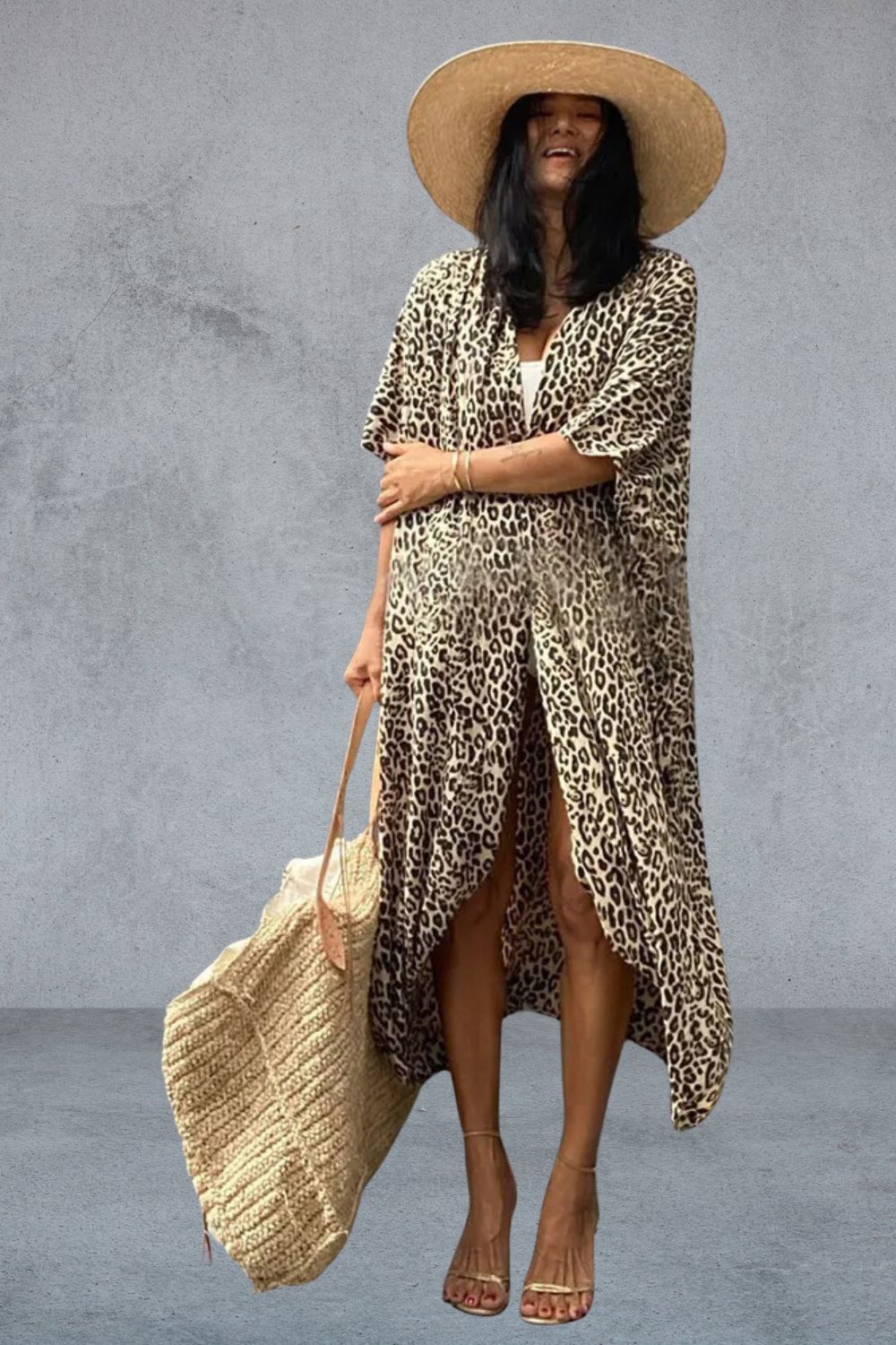 Leichtes gestreiftes Strandkleid Angie