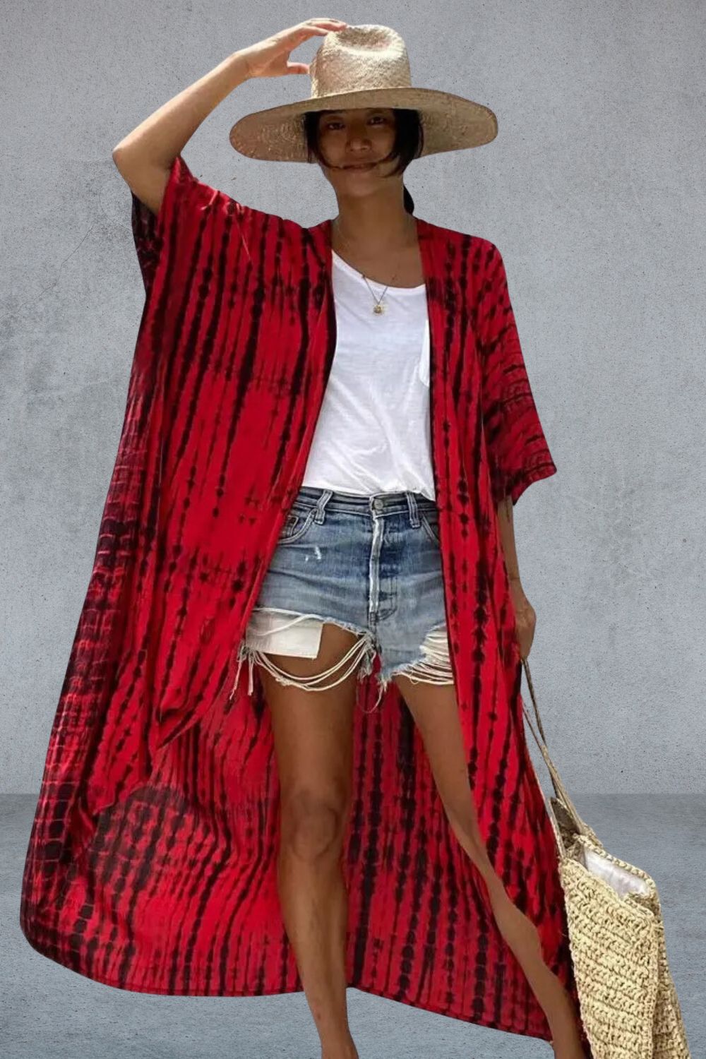 Leichtes gestreiftes Strandkleid Angie