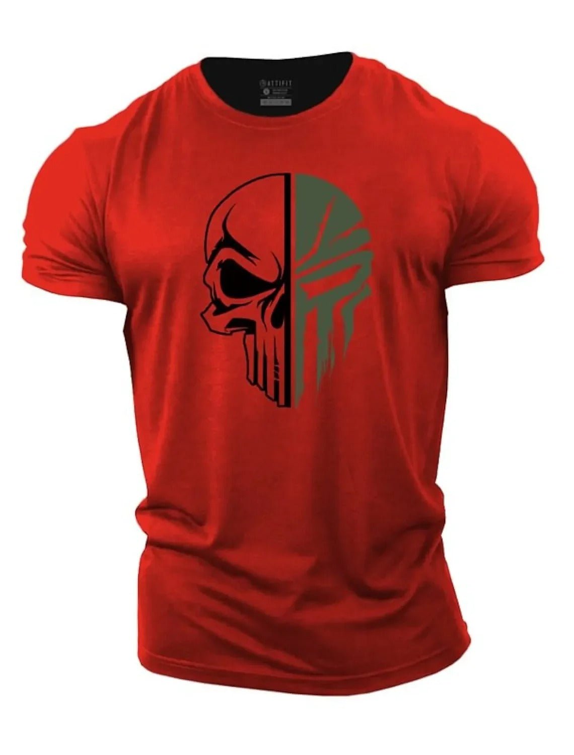 Militär-Shirt für Herren mit Totenkopf