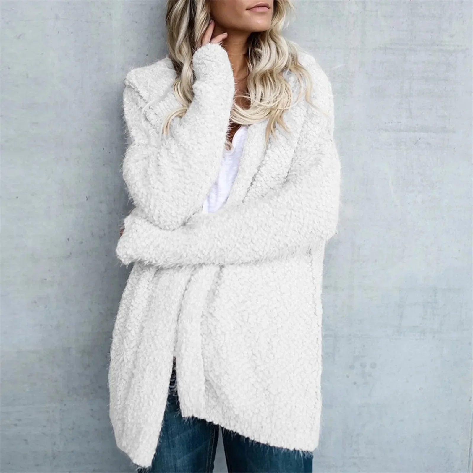 Damen Teddyjacke in Übergröße – Aubrie