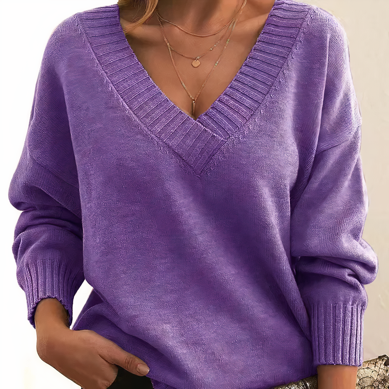 Krohn-e | Kaschmirpullover mit Edlem Stoff