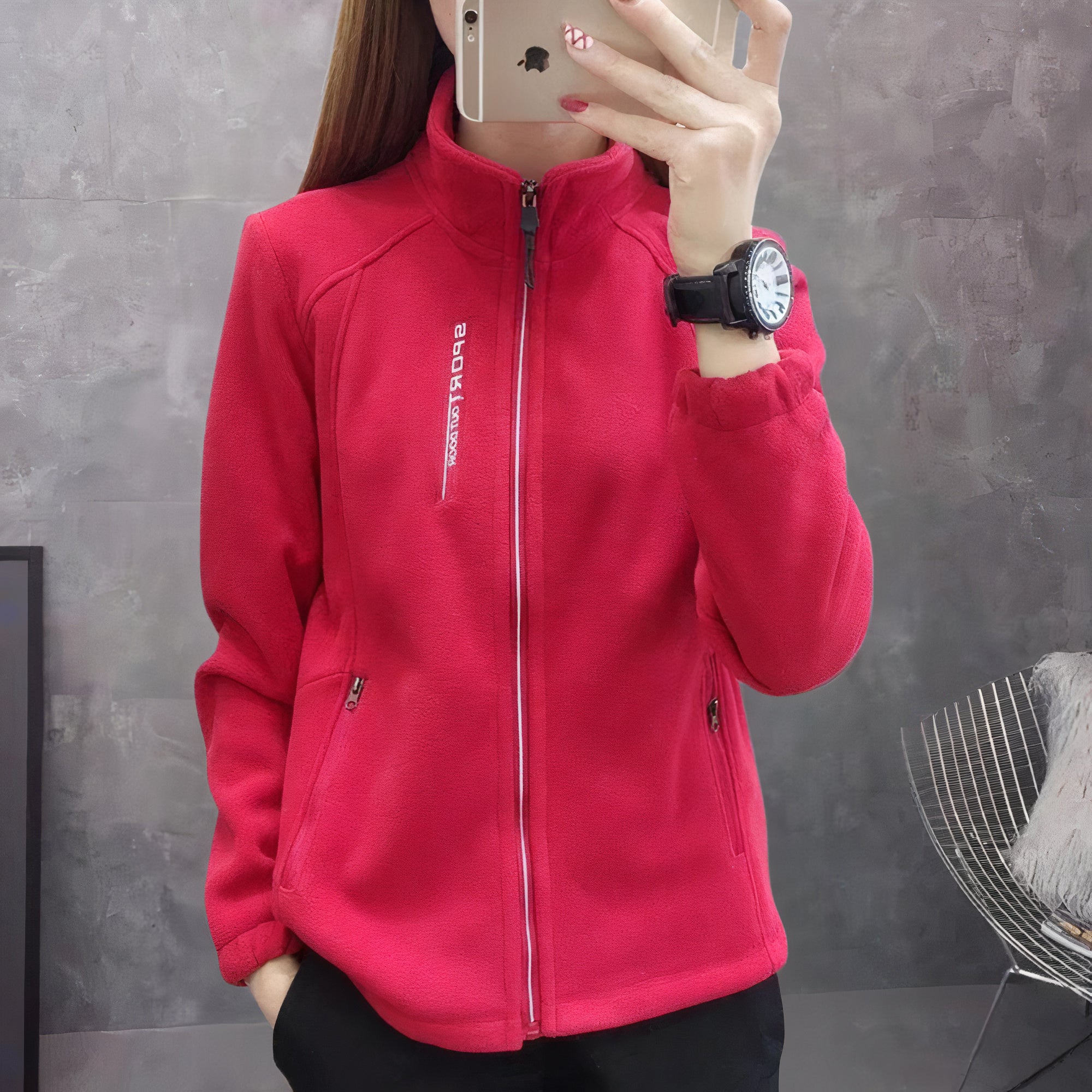 Ava: Sportive Damen Fleecejacke