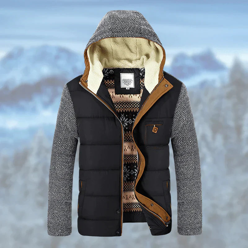 Krohn-e | Warmer Wintermantel mit Weichem Futter