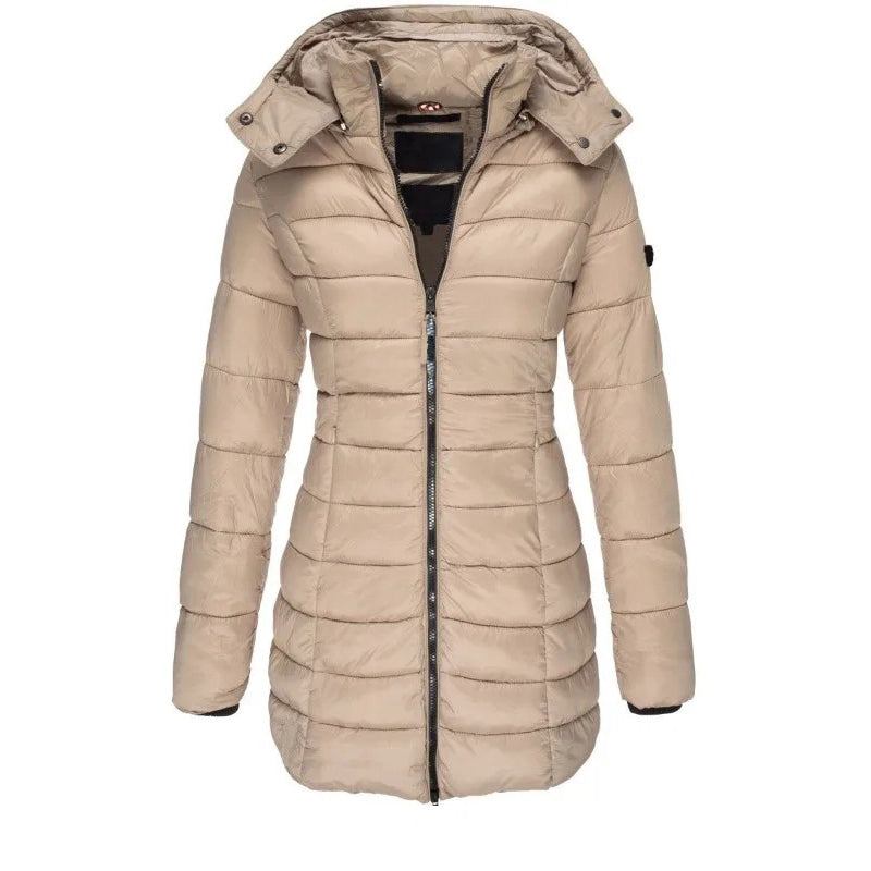 Krohn-e | Steppjacke mit Kapuze und Schmalem Schnitt