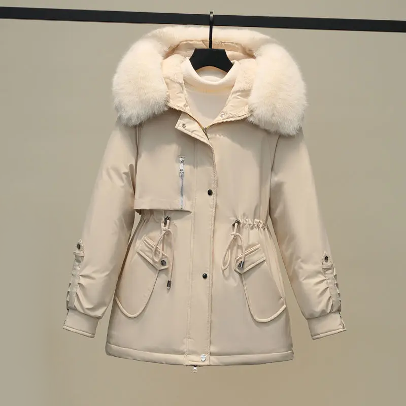 Krohn-e | Damen Gesteppte Winterjacke Mit Pelzkragen