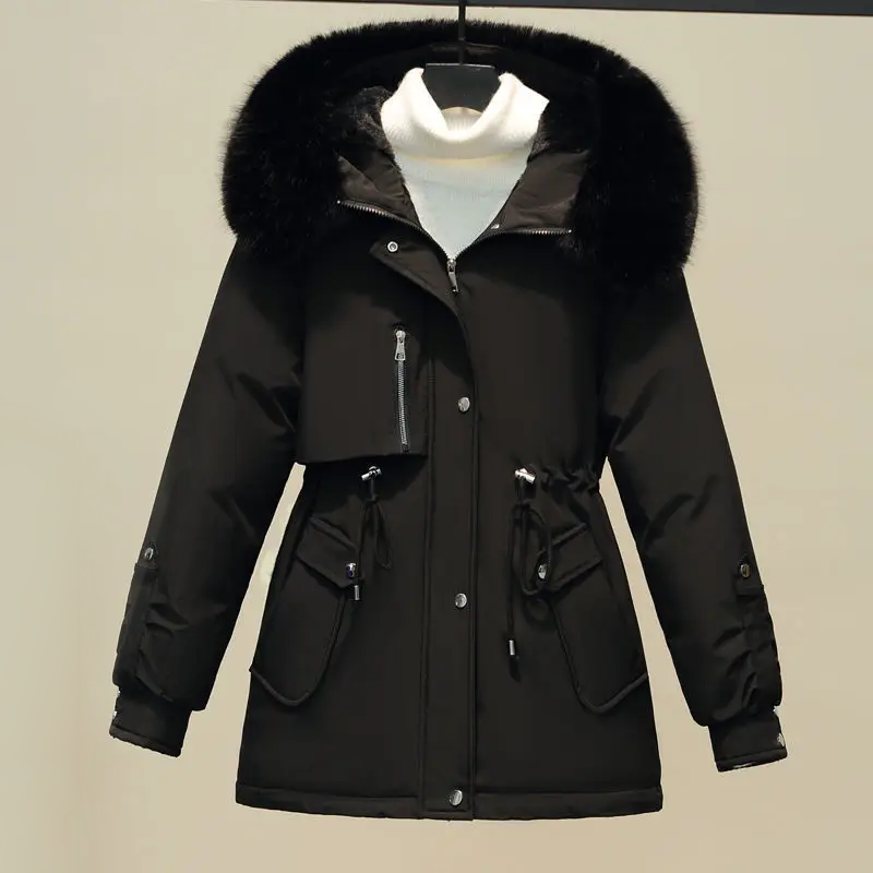 Krohn-e | Damen Gesteppte Winterjacke Mit Pelzkragen