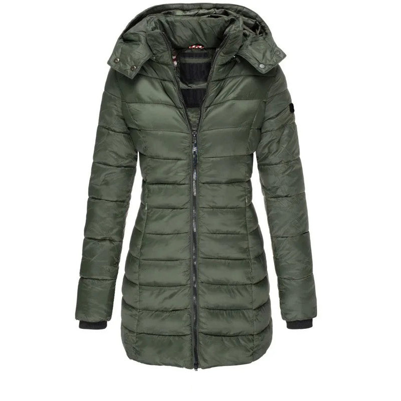 Krohn-e | Steppjacke mit Kapuze und Schmalem Schnitt