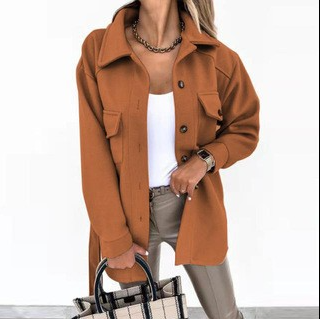Krohn-e | Lässige Jacke mit Reißverschluss und Stylish Geschnitten Herbst Frauen