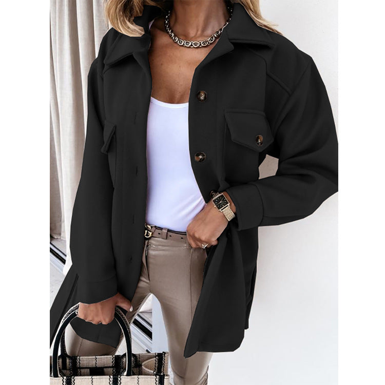 Krohn-e | Lässige Jacke mit Reißverschluss und Stylish Geschnitten Herbst Frauen