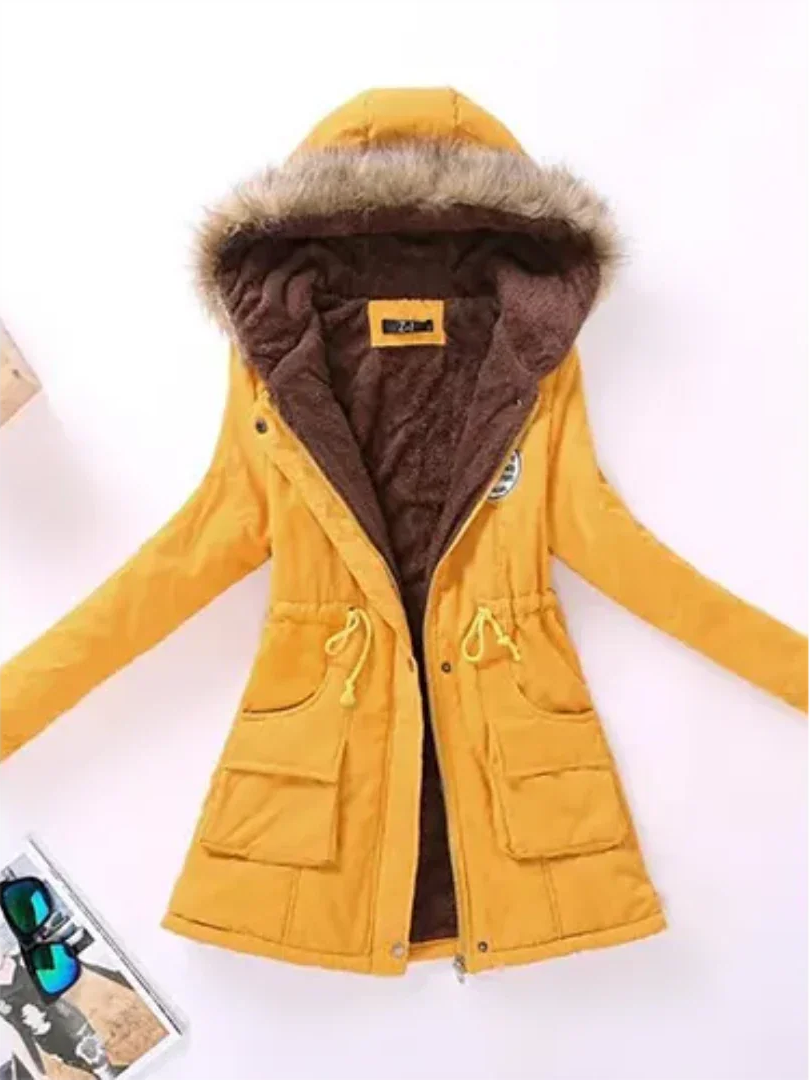 Krohn-e | Winterjacke mit Kapuze und Innenfutter für Frauen Ideal für Den Alltag