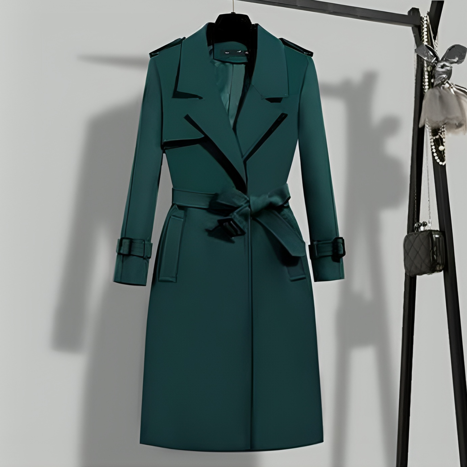 Krohn-e | Eleganter und raffinierter Trenchcoat für Frauen