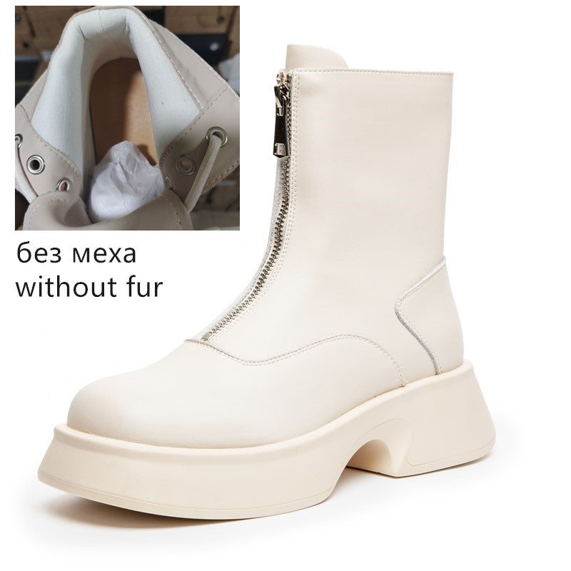 Herren und Damen Winter-Lederstiefel von Cory