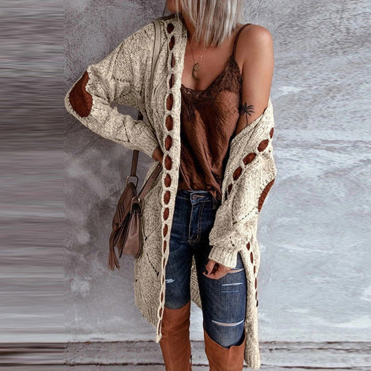 Krohn-e | Modische Strickjacke mit Kapuze