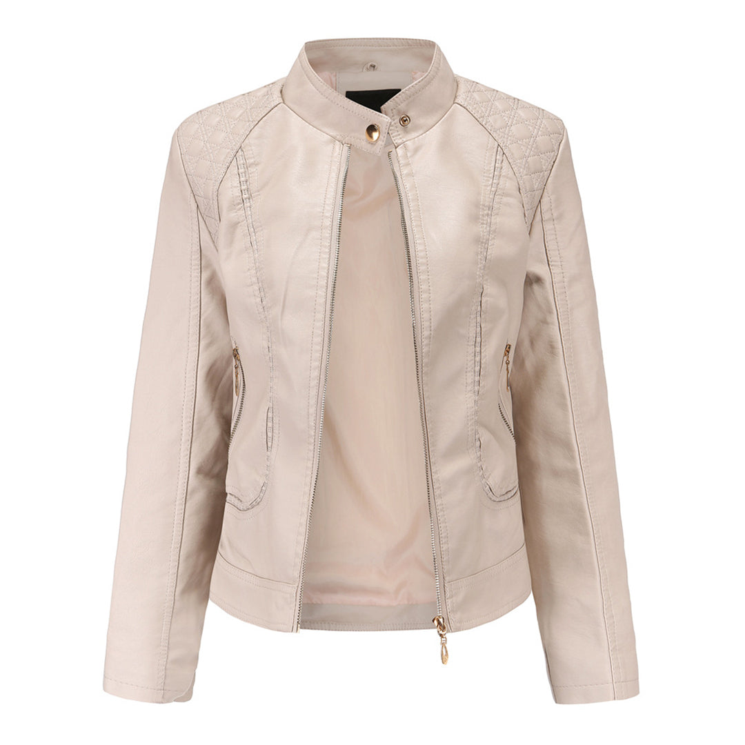 Krohn-e | Elegante Lederjacke Mit Modernem Schnitt