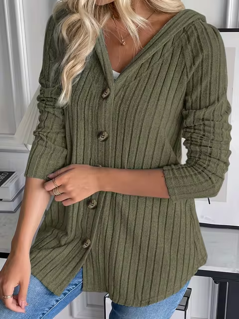 Elegantes Kapuzenpullover mit Taillierung von Fudus