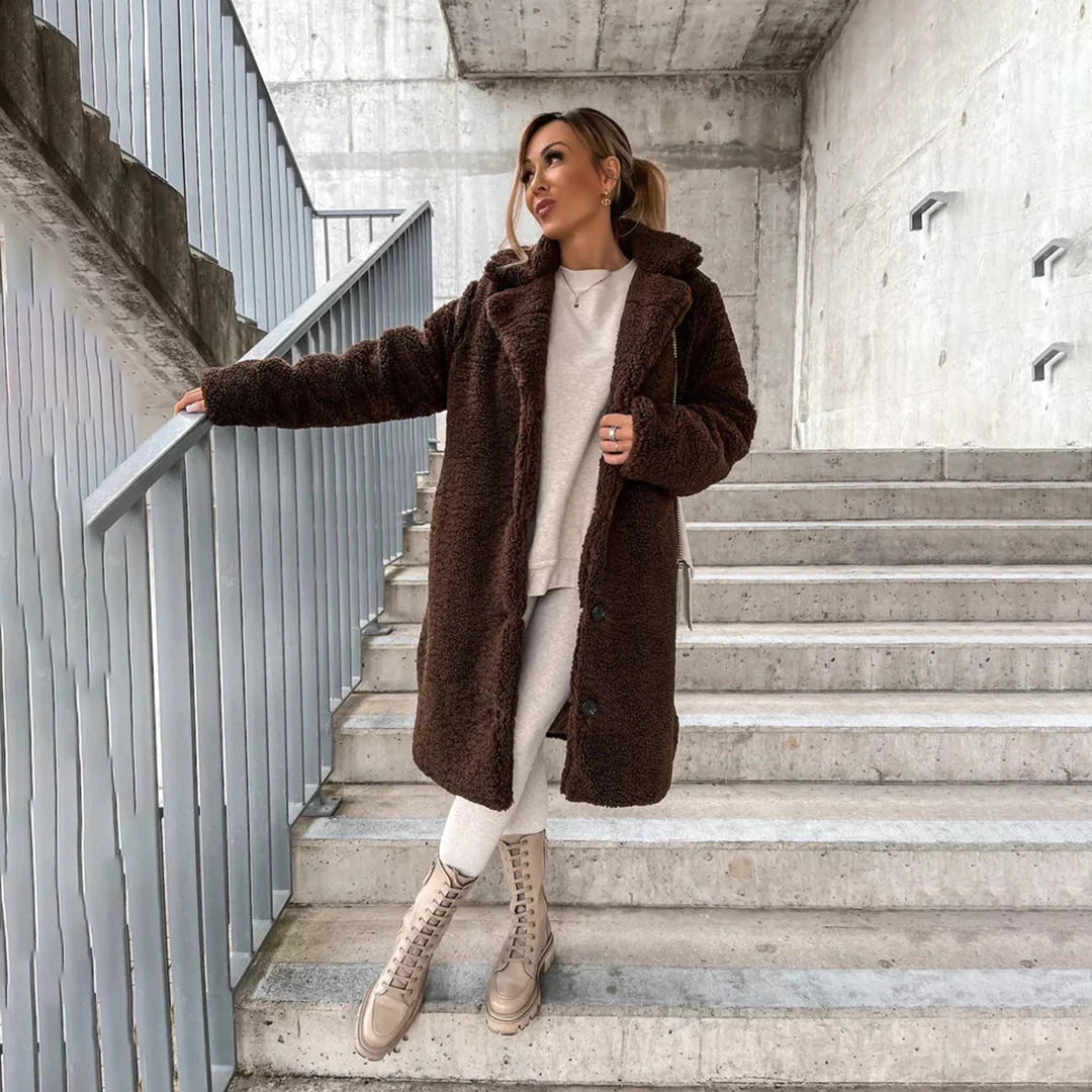 Krohn-e | Teddy Mantel für Frauen