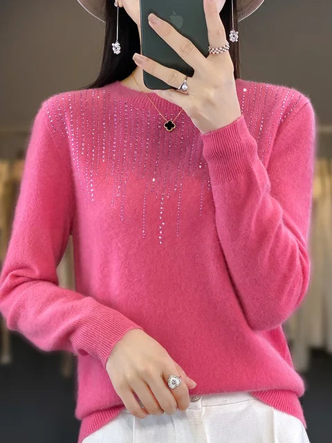 Krohn-e | Warmer Pullover mit Glitzer