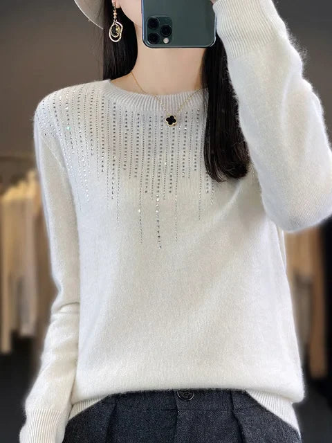 Krohn-e | Warmer Pullover mit Glitzer