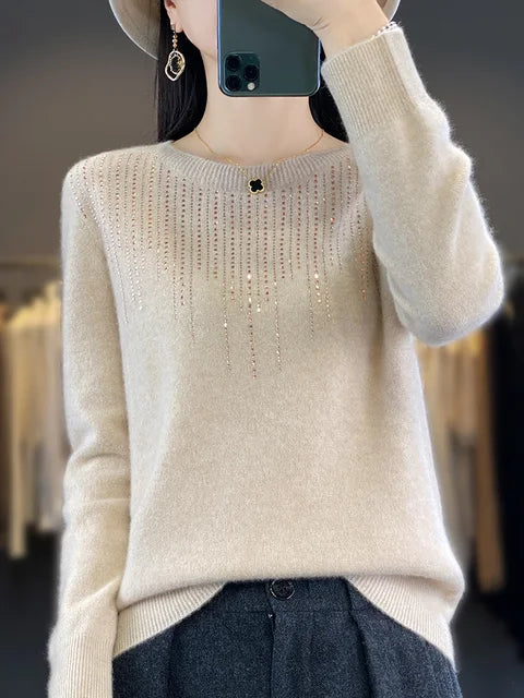 Krohn-e | Warmer Pullover mit Glitzer